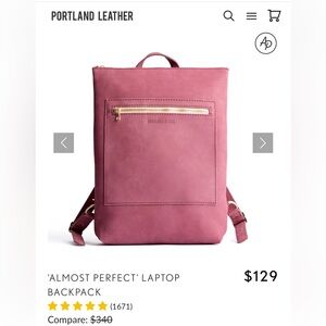 Portland Leather Laptop Bagpack - Almost Perfect